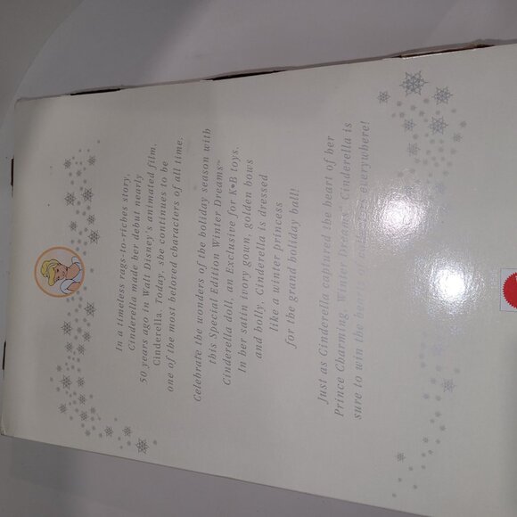 Disney Barbie Doll KB Toys Winter Dreams Cinderella Special Edition 1997-NIB VTG - Picture 5 of 6